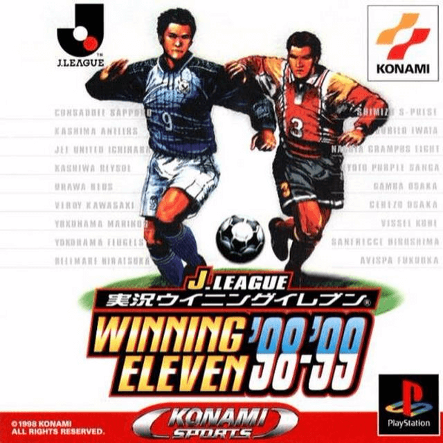 J. League Winning Eleven '98 - '99 box art for Playstation